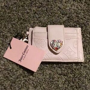 NWT Juicy Couture Pink and bling card holder